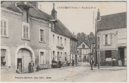89 - Cerisiers - Rue De La Poste - Animée 1919 - Cerisiers
