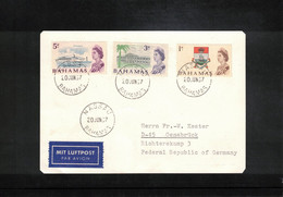 Bahamas 1967 Interesting Airmail Postcard - Sonstige & Ohne Zuordnung