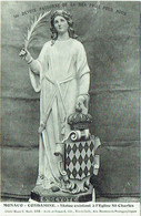 Monaco - Condamine. Ste Dévote Patronne De La Mer. Statue Existant à L'Eglise St.Charles. - La Condamine