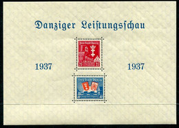 DANZIG 1937 Danzig Exhibition In Magdeburg Block. MNH / **.  Michel Block 3 - Neufs