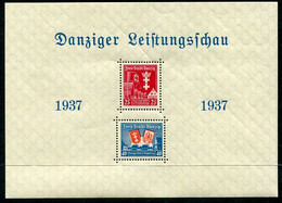 DANZIG 1937 Danzig Exhibition In Magdeburg Block. MNH / **.  Michel Block 3 - Mint