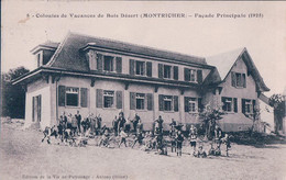 Montricher VD, Enfants Devant La Colonies De Vacances De Bois Désert (1925) - Montricher