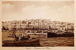 Cartolina - Cagliari - Panorama Dal Mare - 1932 - Cagliari