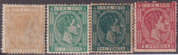 1878-158 CUBA SPAIN ANTILLES 1878 ALFONSO XII 12c-1pta SET NO GUM. . - Prephilately