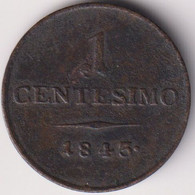 ITALIA , LOMBARDO - VENETO , 1 CENTESIMI 1843 V - Venedig