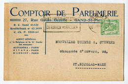 1946 1 Plikart(en) - Postkaart(en) - Zie Zegels, Stempels, Hoofding COMPTOIR DE PARFUMERIE Gand GITANA - Dr LENIEF - Flammes