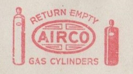 EMA METER STAMP FREISTEMPEL GAS CYLINDERS AIRCO JERSEY CITY 1951 - Gas