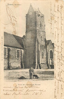 PERCY TOUR DE L'ANCIENNE EGLISE CARTE PRECURSEUR - Sonstige & Ohne Zuordnung