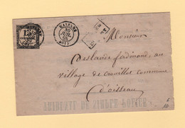 Mayenne - 51 - 30 Juil 1868 - Tribunal De Police - Acte De Violence - Timbre Taxe - Apres Le Depart - 1859-1959 Lettres & Documents