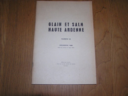 GLAIN ET SALM N° 25 Régionalisme Prisonniers Guerre 40 45 Résistance Abbé Maboge Presse Tract Avifaune Ourthe Goronne - Belgique