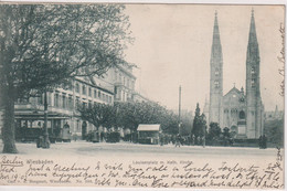 GERMANY Wiesbaden - Vignette - Undivided Rear 1902 - Louisenplatz M. Kath.Kirche - Wiesbaden