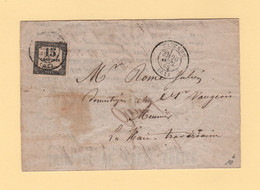 Mayenne - 51 - 20 Avril 1869 - Tribunal De Police - Tapage Injurieux - Timbre Taxe - 1859-1959 Storia Postale