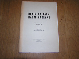 GLAIN ET SALM N° 26 Régionalisme Guerre 14 18 Industrie Fabrication Pierre à Rasoir Atelier Croix En Pierres Lierneux - Belgique