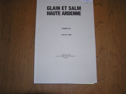 GLAIN ET SALM N° 50 Régionalisme Eglises Cloches Cimetière Chemin De Fer Jonction Belgo Grand Ducale Gouvy Spa Taverneux - Belgique