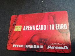 NETHERLANDS CHIPCARD € 10,- ARENA CARD FOOTBAL/SOCCER  FOOTBAL PLAYER     USED CARD  ** 4616** - Públicas