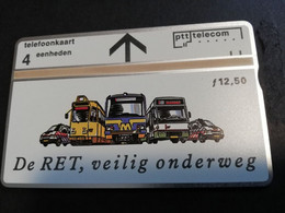 NETHERLANDS  RET TRANSPORTATION   BACK SIDE REBUS  ADVERTISING   4 UNITS  LANDYS & GYR    Mint  ** 4619** - Privadas