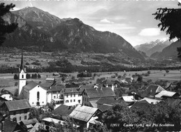 CAZIS → Dorfpartie Bei Der Kirche Mit Piz Scalottas Anno 1961 - Cazis