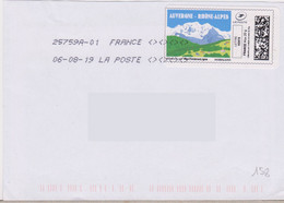 Toshiba 25759A-01 2x4 Losanges (signes Inf Et Sup) MonTimbrenLigne Auvergne Rhône Alpes (Mont Blanc) - Mechanical Postmarks (Other)