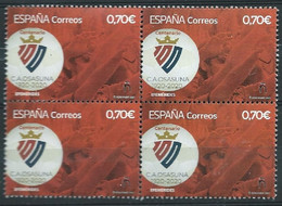 ESPAGNE SPANIEN SPAIN ESPAÑA  2021 CENT FOOTBALL CLUB ATLÉTICO OSASUNA BKT 4V MNH ED 5452 MI 5496 YT 5206 SC 4487 SG 545 - Ongebruikt