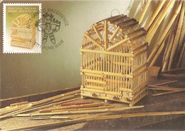 Portugal & Maximum Card, Madeiran Handicrafts, Canavieira Cages, Funchal 1995 (100) - Douane