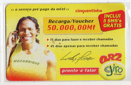 MOZAMBIQUE RECHARGE GIRO 50 000 MT LURDES MUTOLA Année 2006 Athlète Mozambicaine, Spécialiste Des Courses De Demi-fond - Mozambique