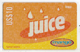 ZAMBIE RECHARGE TELECEL MANGO JUICE - Zambia