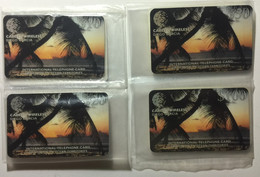 DIEGO GARCIA : DGAR13/6 Set $10,$20,$50,$100 Palmtrees At See/sunset MINT - Diego-Garcia