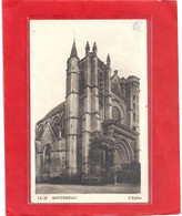 LL.25.  MONTEREAU .  L'EGLISE .  CARTE AVEC JOLI AFFR AU VERSO . 2 SCANES - Montereau