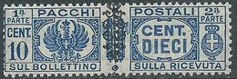 1945 LUOGOTENENZA PACCHI POSTALI 10 CENT MNH ** - CZ19-8 - Paketmarken