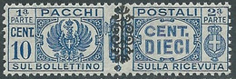1945 LUOGOTENENZA PACCHI POSTALI 10 CENT MNH ** - CZ21-3 - Colis-postaux