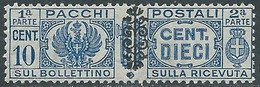1945 LUOGOTENENZA PACCHI POSTALI 10 CENT MNH ** - CZ21-5 - Postal Parcels
