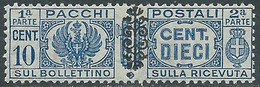 1945 LUOGOTENENZA PACCHI POSTALI 10 CENT MNH ** - CZ21-5 - Pacchi Postali