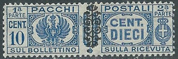 1945 LUOGOTENENZA PACCHI POSTALI 10 CENT MNH ** - CZ21-6 - Pacchi Postali