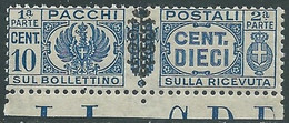 1945 LUOGOTENENZA PACCHI POSTALI 10 CENT MNH ** - CZ21-10 - Postpaketten