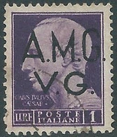 1945-47 TRIESTE AMG VG USATO IMPERIALE 1 LIRA - RB18-4 - Usados