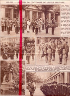 Orig. Knipsel Coupure Tijdschrift Magazine - Bruxelles - Les Fetes Du Centenaire De L'Ecole Militaire - 1935 - Non Classés