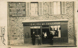 Plouha * Carte Photo * Devanture SALIOU Marchand Tailleur Succ. GUILLOU Place Du Centre * Commerce Magasin - Plouha