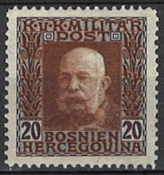 Bosnien Und Herzegowina 1912. Mi.Nr. 71, *, MLH - Bosnia And Herzegovina