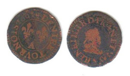 France Denier Tournois; Henri IIII; 1606 A ; 1.6gr, - 1574-1589 Henry III