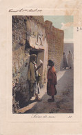 TUNISIE . Scène De Rue (Lettre " A" Au Fronton De L'entrée D'une Maison) - Tunisie