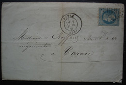 Nérac, Lot Et Garonne 1871 GC 2619, Document Du Tribunal De Commerce Pour Tarare - 1849-1876: Periodo Classico