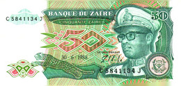 Billet > Zaïre  > 50 Zaïres "suite De 2 Billets 134/135 - Zaire