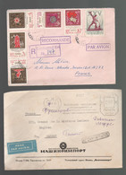 URSS 8 Courriers Par Avion, Certains Recommandés Pour La FRANCE - Collections