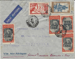 1938- Env. Par Avion " Via Air-Afrique "pour 1er Courrier Bamako-Gao" De KOULIKOURO  Pour La France - Affr. 3,65 F - Briefe U. Dokumente