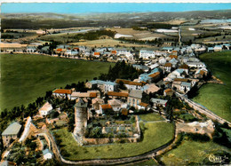 Ruines En Margeride * Vue Aérienne Du Village * La Tour Et Le Chemin De Ronde - Sonstige & Ohne Zuordnung