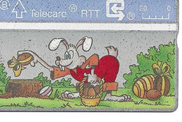 Telecartes Rtt Le Lapin Paque - Konijnen