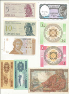 LOT BILLETS  FRANCE / CHINE/KIRGHIZISTAN/CROATIE/INDONESIE/EGYPTE. - Kilowaar - Bankbiljetten