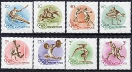 HUNGARY 1956 Olympic Games Set MNH / **.  Michel 1472-79 - Unused Stamps