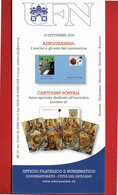 Vaticano - 2020 - Bollettino. Ufficiale. AEROGRAMMA + CARTOLINE POSTALI.  10/09/2020. - Briefe U. Dokumente