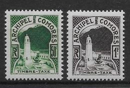 Comores Taxe N°1/2 - Neuf ** Sans Charnière - TB - Unused Stamps